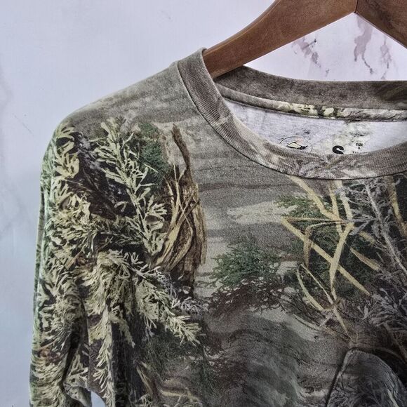 Redhead T Shirt Mens Small Advantage Max 1 Long Sleeve Cotton Camo Grassland - Picture 2 of 11